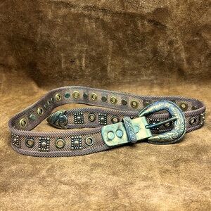 Sand Castles Metal Mesh Western Belt